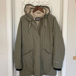Eddie Bauer Green Military Field Parka